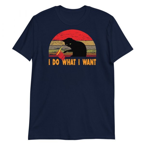 I Do What I Want cat lover Short-Sleeve Unisex T-Shirt