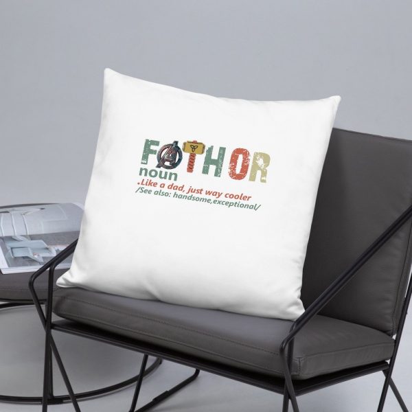 fathor dad and son,Retro Fathor  Basic Pillow