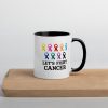 Lets fight cancer Mug with Color Inside