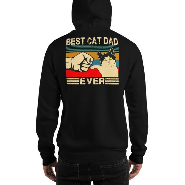 Best Cat Dad Ever  Funny Cat Daddy Father Day Gift Unisex Hoodie