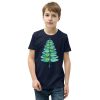 Christmas insect Lover Xmas Dragonfly Christmas Tree Youth Short Sleeve T-Shirt