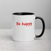 Be Happy Smiley Mug with Color Inside