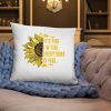 Its Fine Im-Fine-Everythings Fine For Women Sunflower Gift Basic Pillow