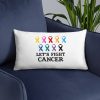 Lets fight cancer Basic Pillow