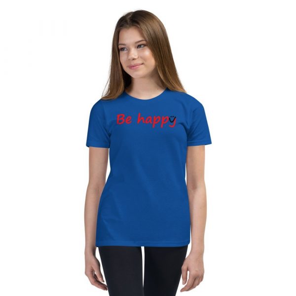 Be Happy Smiley Youth Short Sleeve T-Shirt