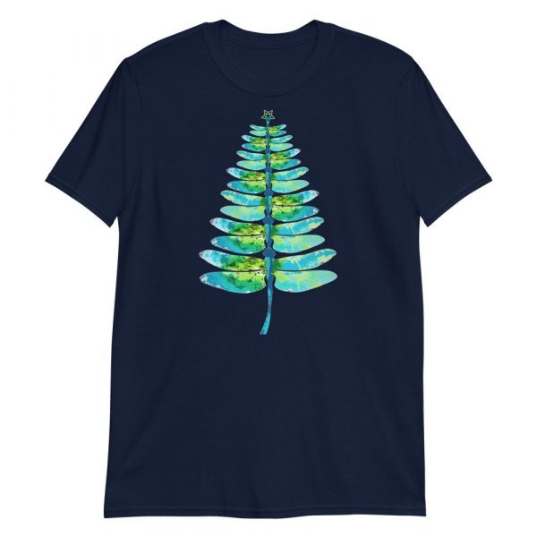 Christmas insect Lover Xmas Dragonfly Christmas Tree Short-Sleeve Unisex T-Shirt