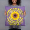 When I Find Myself In Times Of Trouble mother Mary comes to me speaking words of wisdom let it be Tee Hippie Sunflower mother Mary Basic Pillow
