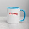 Be Happy Smiley Mug with Color Inside