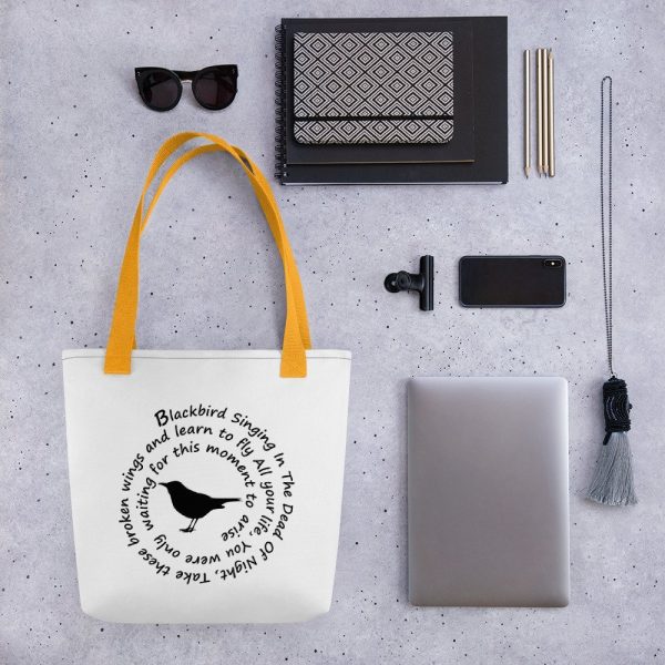 Blackbird Singing In The Dead Of Night Hippie Tote bag