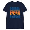 School Is Important But Hunting Is Importanter Deer Vintage Short-Sleeve Unisex T-Shirt