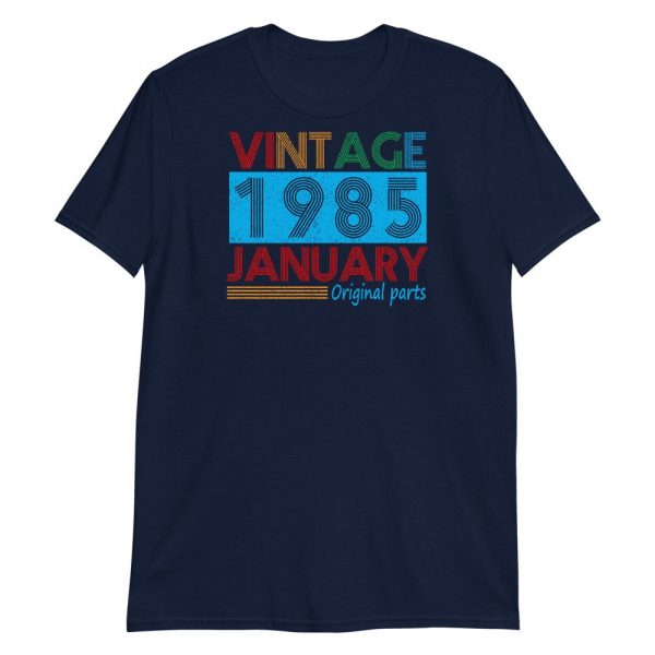 Vintage January 1985 36 Year Old 1985 Birthday Gifts Short-Sleeve Unisex T-Shirt