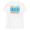 Vintage January 1985 36 Year Old 1985 Birthday Gifts Short-Sleeve Unisex T-Shirt