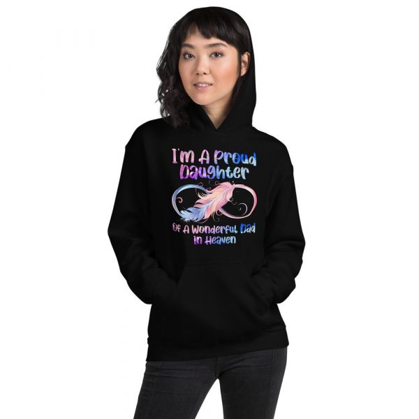 I’m A Proud Daughter Of A Wonderful Dad In Heaven Gifts Unisex Hoodie