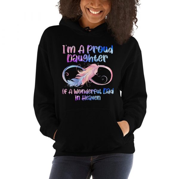 I’m A Proud Daughter Of A Wonderful Dad In Heaven Gifts Unisex Hoodie
