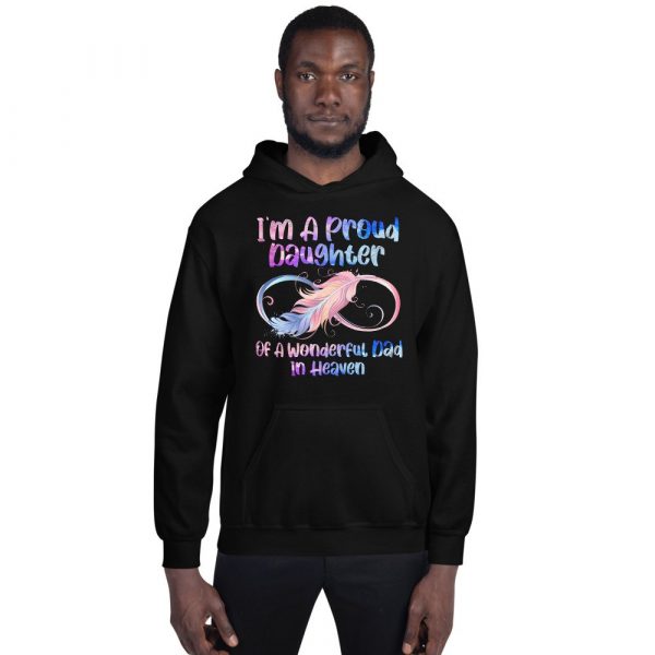 I’m A Proud Daughter Of A Wonderful Dad In Heaven Gifts Unisex Hoodie
