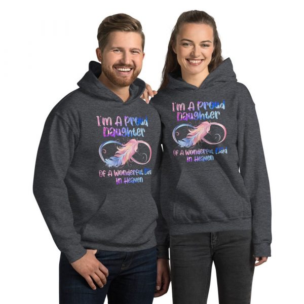 I’m A Proud Daughter Of A Wonderful Dad In Heaven Gifts Unisex Hoodie