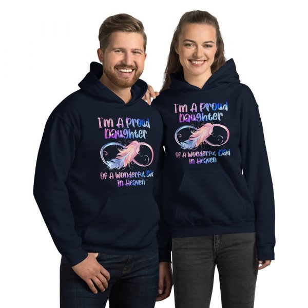 I’m A Proud Daughter Of A Wonderful Dad In Heaven Gifts Unisex Hoodie