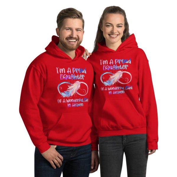 I’m A Proud Daughter Of A Wonderful Dad In Heaven Gifts Unisex Hoodie
