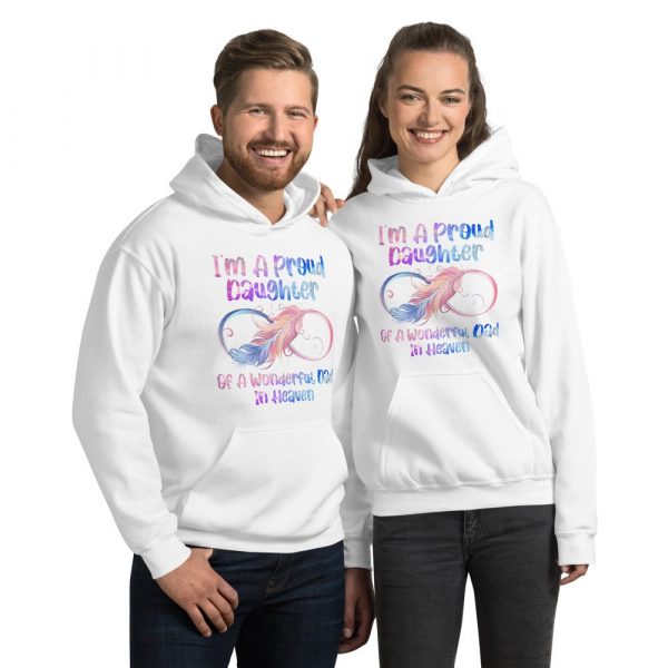 I’m A Proud Daughter Of A Wonderful Dad In Heaven Gifts Unisex Hoodie