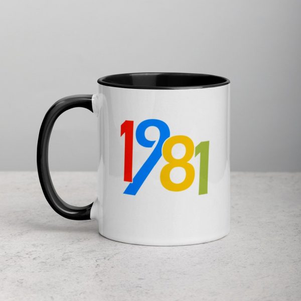 40th Birthday Gifts For Men And Women 1981 Mug with Color Inside