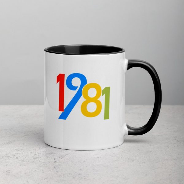 40th Birthday Gifts For Men And Women 1981 Mug with Color Inside
