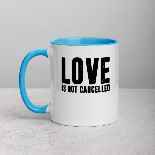 Love is not Cancelled Mug with Color Inside