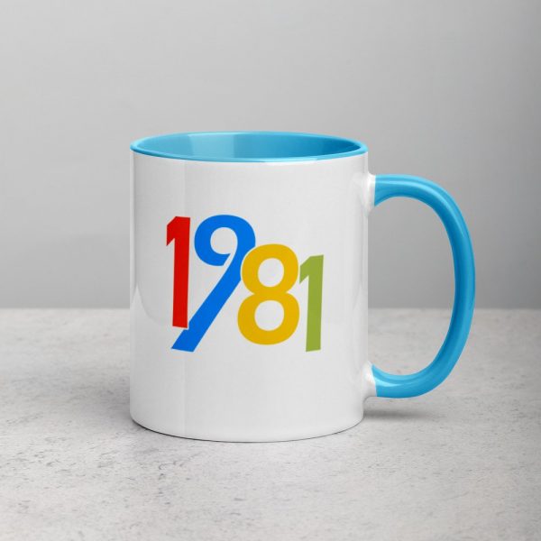 40th Birthday Gifts For Men And Women 1981 Mug with Color Inside