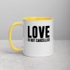 Love is not Cancelled Mug with Color Inside