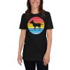 Chihuahua Tailless Dog Retro Vintage Silhouette Breed sunset Short-Sleeve Unisex T-Shirt