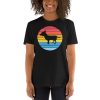 Chihuahua Tailless Dog Retro Vintage Silhouette Breed sunset Short-Sleeve Unisex T-Shirt