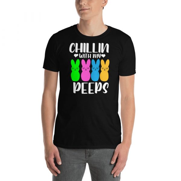 Chillin With My Peeps Easter Bunny Short-Sleeve Unisex T-Shirt