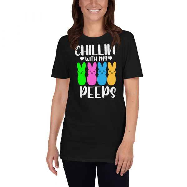 Chillin With My Peeps Easter Bunny Short-Sleeve Unisex T-Shirt