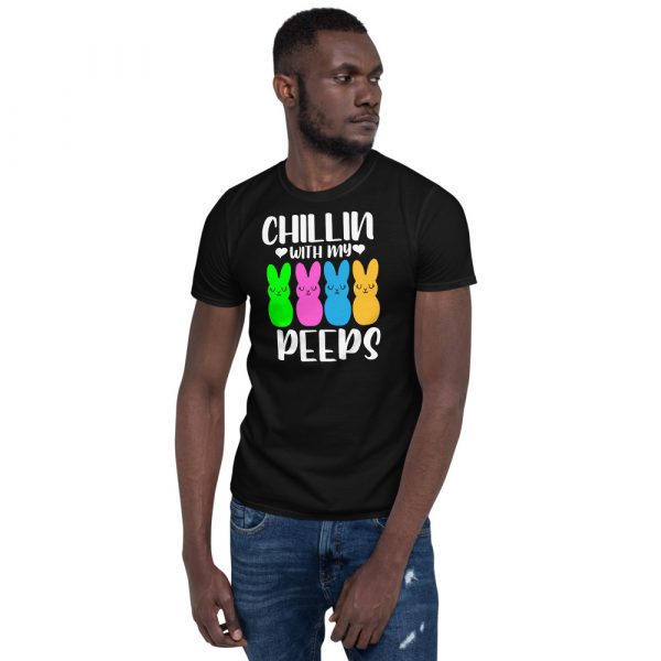 Chillin With My Peeps Easter Bunny Short-Sleeve Unisex T-Shirt
