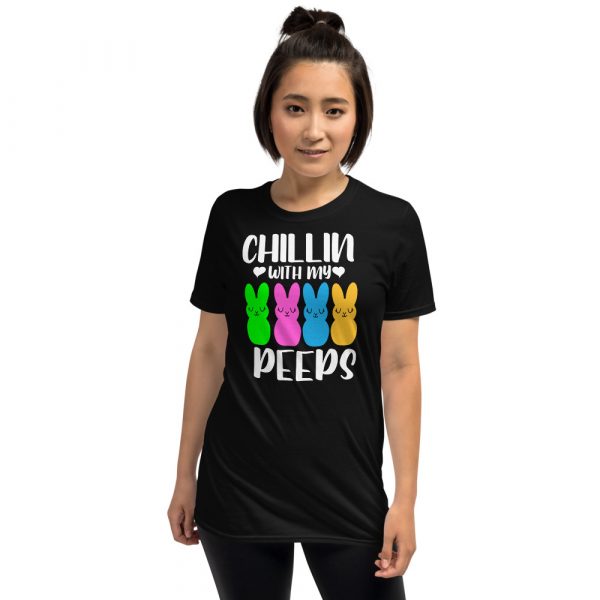 Chillin With My Peeps Easter Bunny Short-Sleeve Unisex T-Shirt