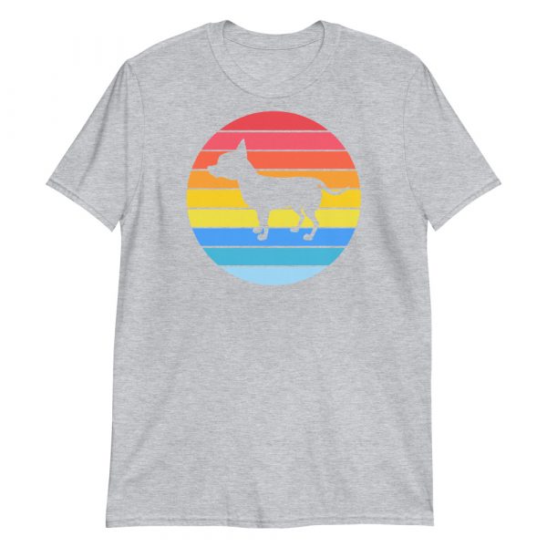 Chihuahua Tailless Dog Retro Vintage Silhouette Breed sunset Short-Sleeve Unisex T-Shirt