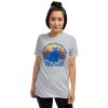 You Mess With The Meow Meow You Get The Peow Peow Retro Vintage Short-Sleeve Unisex T-Shirt