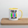 Chillin With My Peeps Easter Bunny  Mug with Color Inside