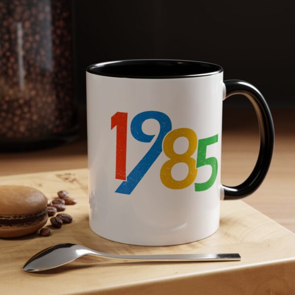 40th Birthday Vintage 1985 40 Years Old Gifts  Accent Coffee Mug - Fun Retro Design for Coffee Lovers