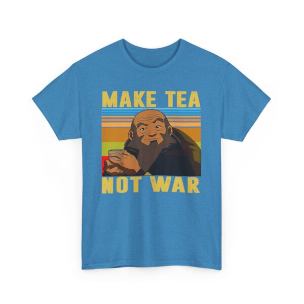 Make Tea Not War Unisex Heavy Cotton Tee - Casual Comfortable Tee for Tea Lovers