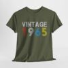 Vintage 1965 60th Year Old 1965 Birthday Gifts  Unisex Heavy Cotton Tee – Retro Style Graphic Tee for Nostalgia Lovers