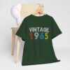 Vintage 1965 60th Year Old 1965 Birthday Gifts  Unisex Heavy Cotton Tee – Retro Style Graphic Tee for Nostalgia Lovers