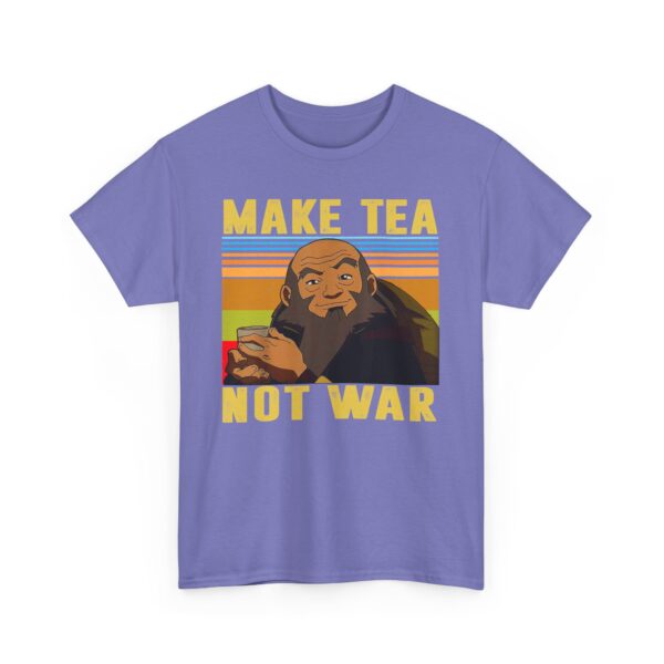 Make Tea Not War Unisex Heavy Cotton Tee - Casual Comfortable Tee for Tea Lovers