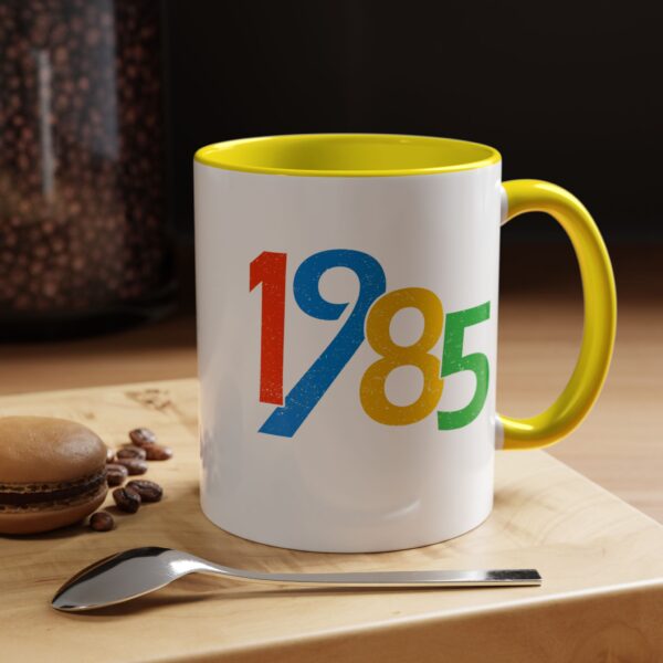40th Birthday Vintage 1985 40 Years Old Gifts  Accent Coffee Mug - Fun Retro Design for Coffee Lovers