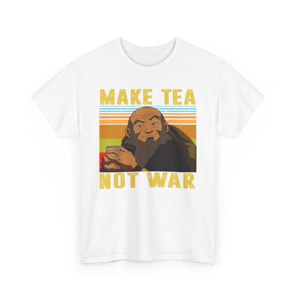 Make Tea Not War Unisex Heavy Cotton Tee - Casual Comfortable Tee for Tea Lovers