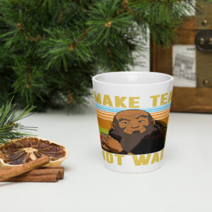 Make Tea Not War Peaceful Samurai Tea Drinker Latte mug