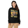 Make Tea Not War Peaceful Samurai Tea Drinker Unisex organic sweatshirt