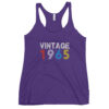 Vintage 1965 60Year Old 60th birthday Gifts Women's Racerback Tank