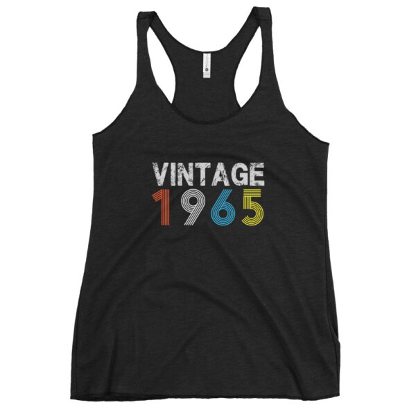 Vintage 1965 60Year Old 60th birthday Gifts Women's Racerback Tank