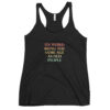 Its Weird Being The Same Age As Old People Funny Quotes Women's Racerback Tank