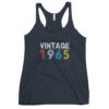 Vintage 1965 60Year Old 60th birthday Gifts Women's Racerback Tank